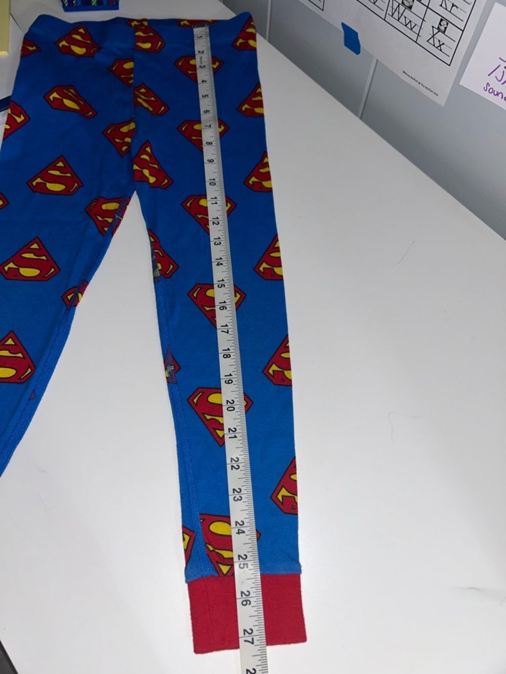 H&M DC Superman Long Sleeve + Pants Pajamas Size 8 - Picture 13 of 13